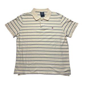 Vintage 90’s Polo Sport Ralph Lauren Collard Shirt Size XL Pastel Yellow